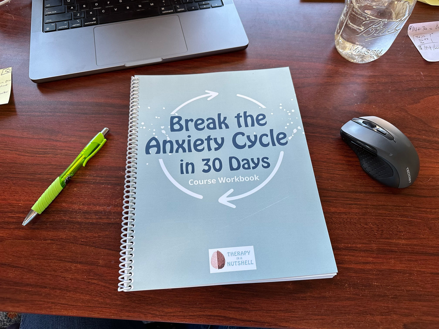 Course Workbook - Break the Anxiety Cycle in 30 Days - Physical Version